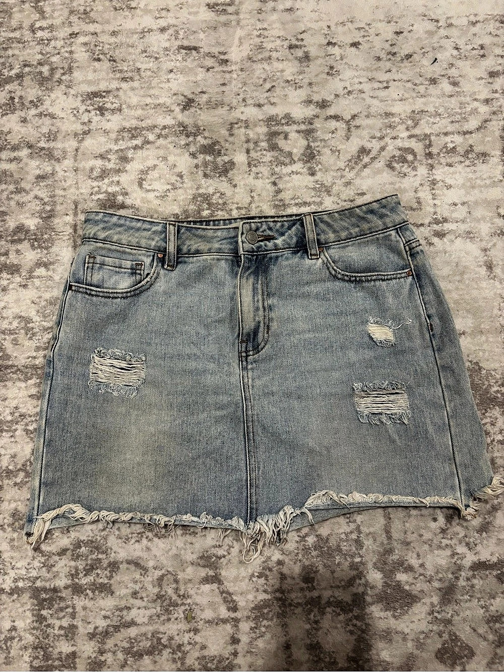 Distressed Denim Jean Shorts Waist 26